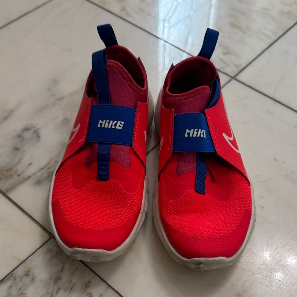 Nike Kids Bright Red Slip-On Sneakers - Picture 2 of 7